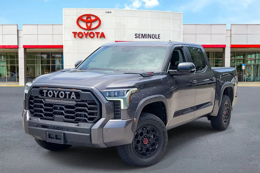 The same Toyota Tundra staged in a clean studio-style scene by AutoLander’s AI Photo Studio